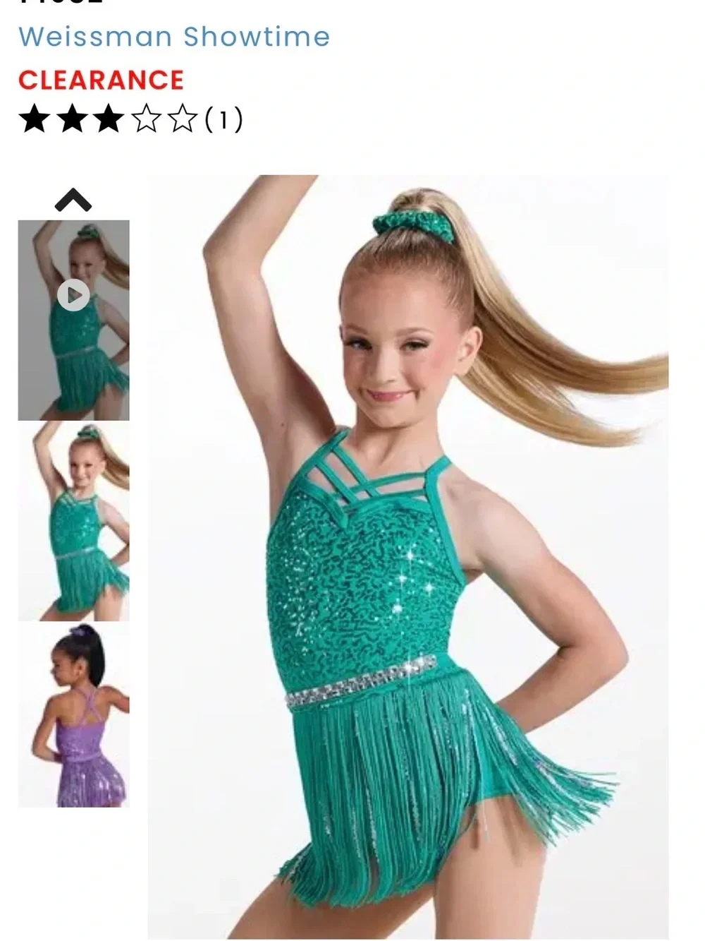 Weissman Gonna Be A Good Day Girls Dance Costume